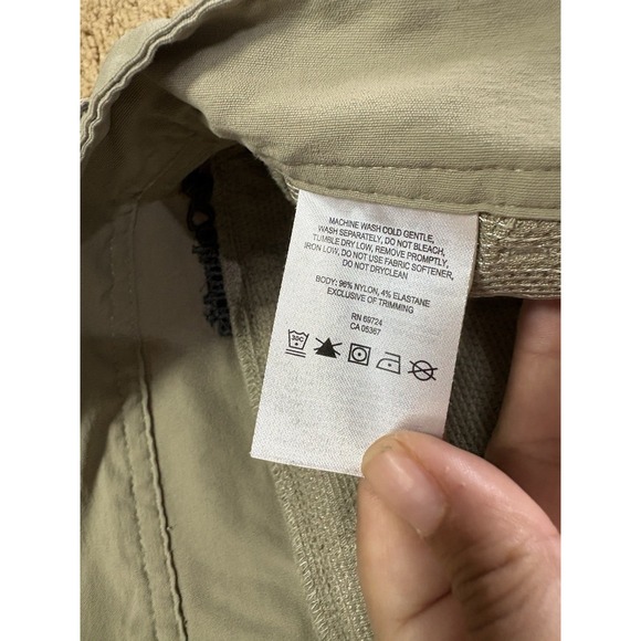 Columbia Pants Men 38W 32L Omni-Shield Repellency Tan Lightweight Hiking Outdoor - Picture 5 of 12